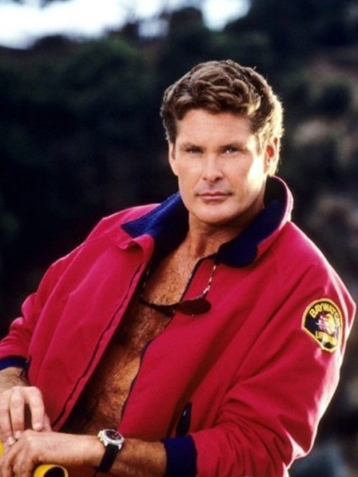 Baywatch The Mentor Red Bomber Jacket