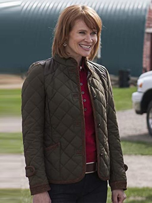 Kendra Heartland Green Quilted Jacket