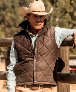 Kevin Costner Yellowstone Quilted Vest