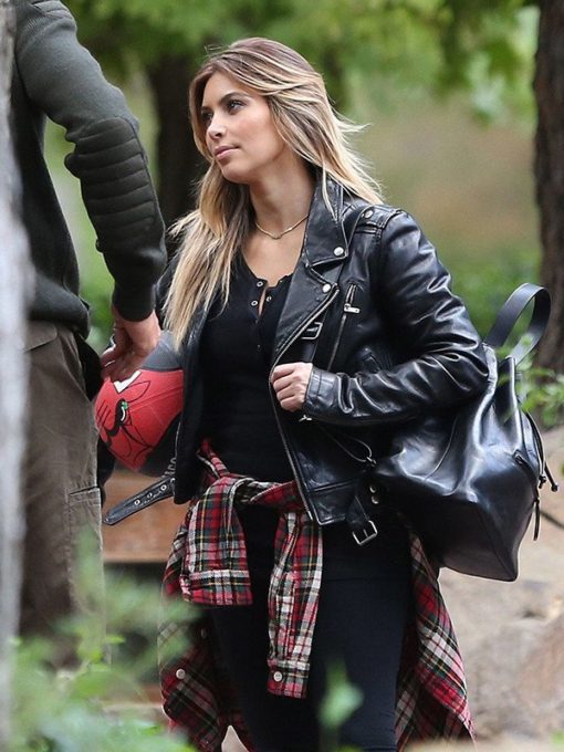 Kim Kardashian KUWTK Black Leather Jacket