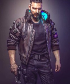 Cyberpunk 2077 Samurai Bomber Leather Jacket