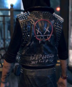 Watch Dogs Legion Wrench Black Leather Vest