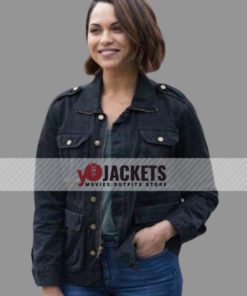 Gabriela Dawson TV Series Chicago Fire Monica Raymund Black Cotton Jacket