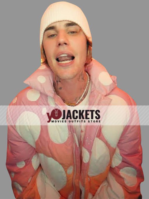 Justin Bieber Peaches Polyester Puffer Jacket