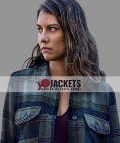 Lauren Cohan The Walking Dead Season 10 Maggie Rhee Flannel Plaid Jacket 1