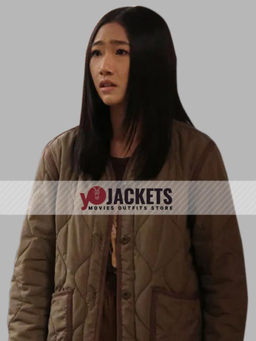 Olivia Liang Kung Fu Nicky Shen Brown Quilted Jacket