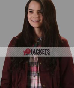 Playing with Fire 2021 Movie Brianna Hildebrand Maroon Cotton Jacket