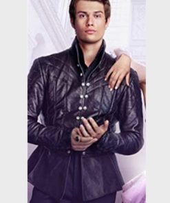 Prince Robert Cinderella 2021 Nicholas Galitzine Leather Jacket
