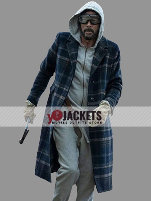 Jeffrey Dean Morgan The Walking Dead S10 Negan Smith Plaid Trench Coat