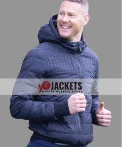 Tom Hopper The Umbrella Academy Luther Hargreeves Hooded Parachute Puffer Jacket
