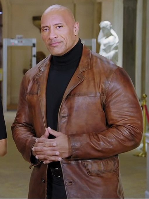 dwayne johnson red notice brown leather jacket 600x800