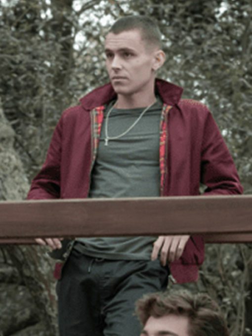 The Mess You Leave Behind Arón Piper Maroon Bomber Jacket