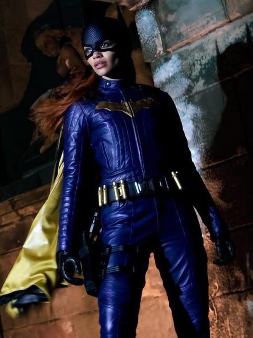 Batgirl Leslie Grace Blue Leather Jacket