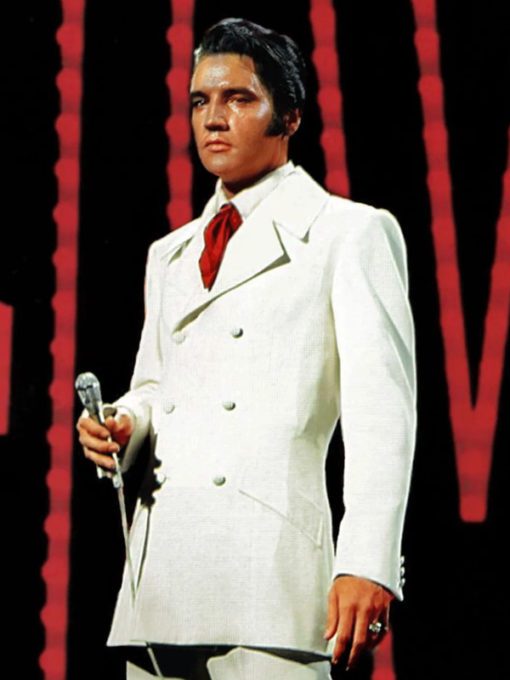 Austin Butler Elvis Presley White Coat