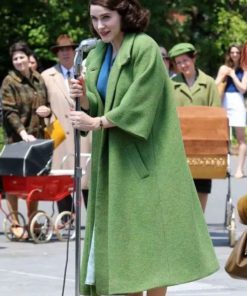 The Marvelous Mrs. Maisel Rachel Brosnahan Green Coat