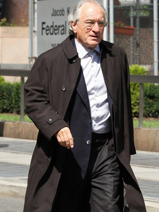 Robert De Niro The Wizard of Lies Bernard Madoff Black Trench Coat