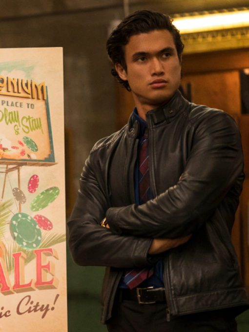Chapter One Hundred and Three: The Town Charles Melton Black Leather Jacket