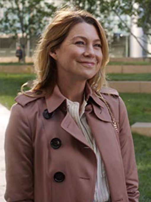 Grey's Anatomy Ellen Pompeo Pink Coat