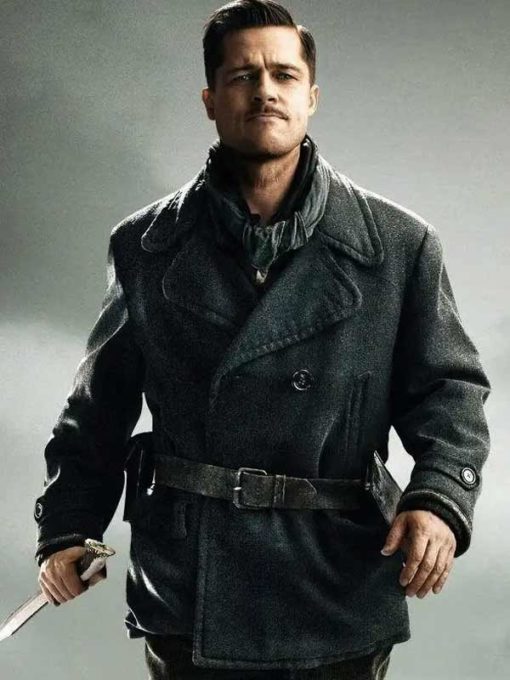 Brad Pitt Inglourious Basterds Lt. Aldo Raine Brown Coat