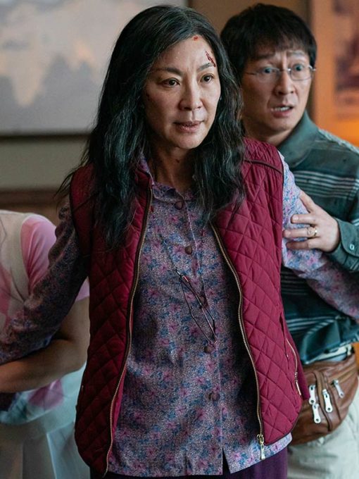 Everything Everywhere All at Once Michelle Yeoh Pink Vest