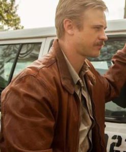 Narcos Boyd Holbrook Brown Leather Jacket