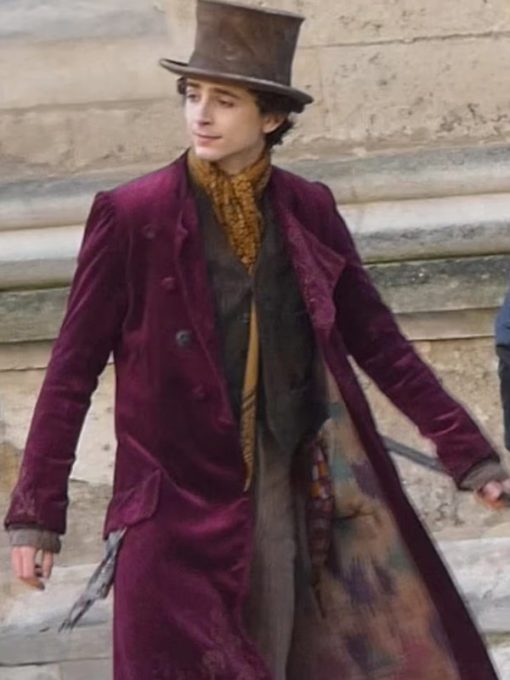Young Willy Wonka Wool Trench Coat